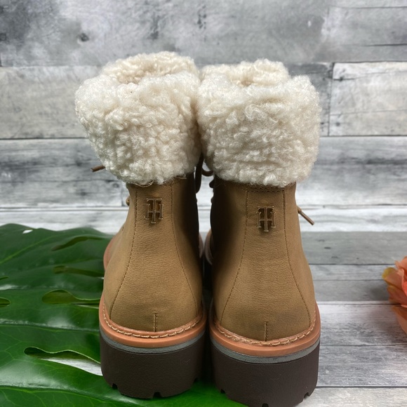 Tommy Hilfiger faux fur boots twron2 8 woman’s - Picture 4 of 8